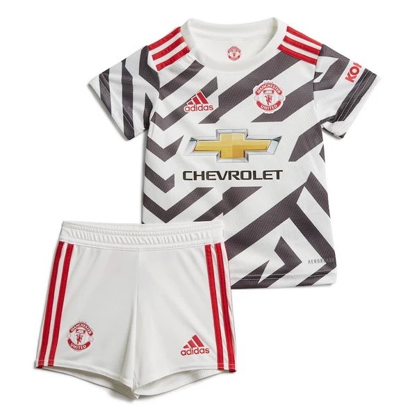 Camiseta Manchester United Tercera equipo Niños 2020-21 Blanco